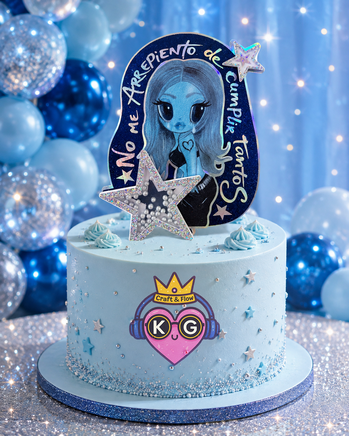 No me arrepiento de sentir tanto / Karol G Caketopper con luz
