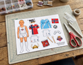 Erling Haaland Paper Doll, Print and Cut PNG PDF, Digital File for Hand Cut and Cricut