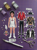 Michael Jackson Paper Doll, Print and Cut PNG PDF, Digital File for Hand Cut and Cricut