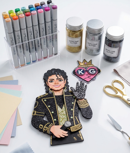 Michael Jackson Layered Ornament File – SVG